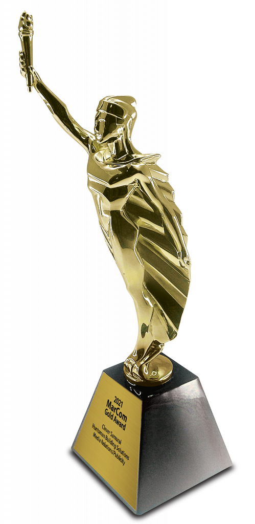 Huntsman Building Solutions and Clever Samurai with 2021 MarCom Award